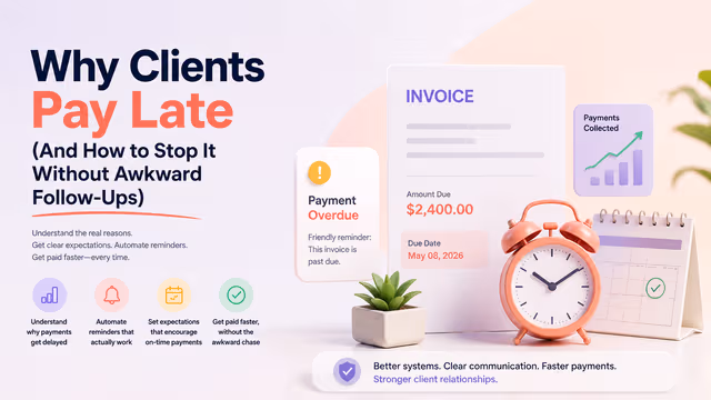Late payment invoice management